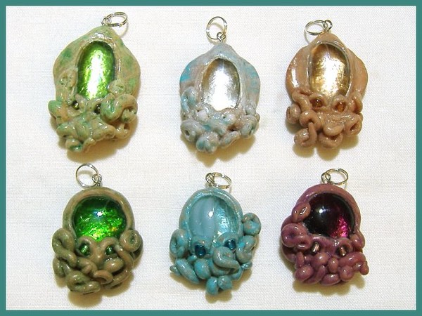 Squid & Octopus Pendants