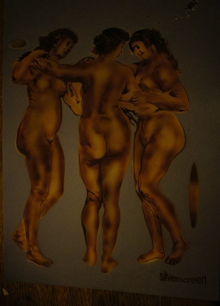 Rubens-le trois grâces peinte à l'aérographe