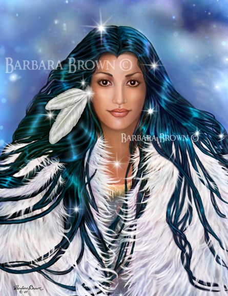 White Buffalo Woman Portrait
