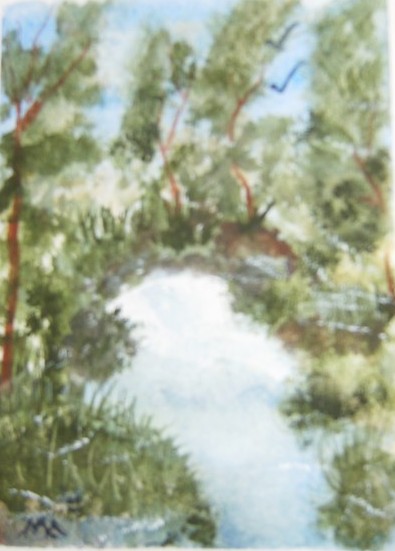outside