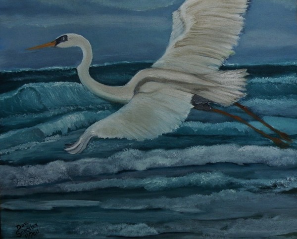Egret takes Flight