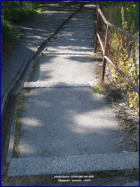 up and down along ...