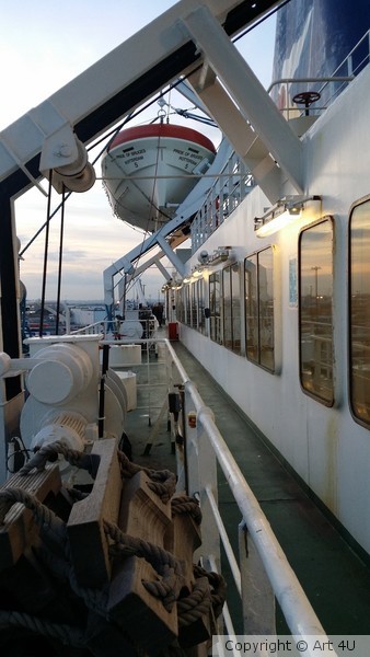 Leaving on the Ferry
