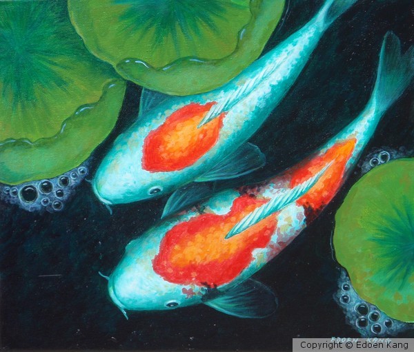 Auspicious Koi Pond Series 10