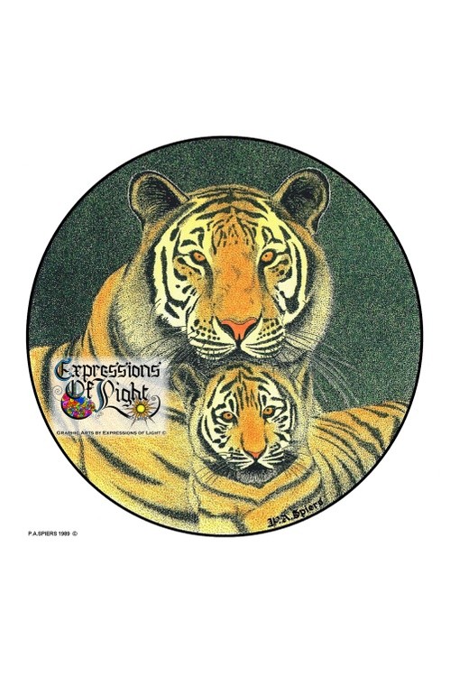 ExpoLight-Graphic-Arts-Tiger-&-Cub-1989-0001 (Pen-&-Ink-Coloured-SP)