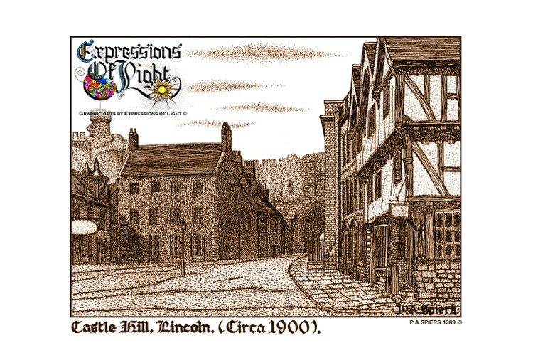 ExpoLight-Graphic-Arts-Lincoln-City-Castle-Hill-1989-0001 (Pen-&-Ink-Sepia-SP)