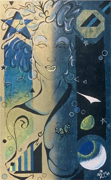 Model of Mystique Blue