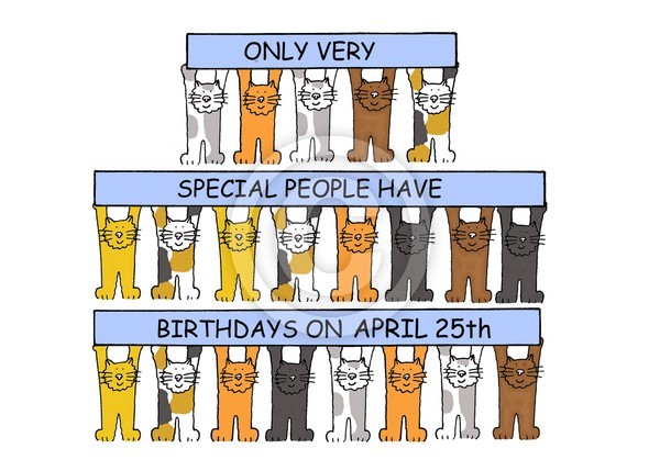 April 25th Birthday
