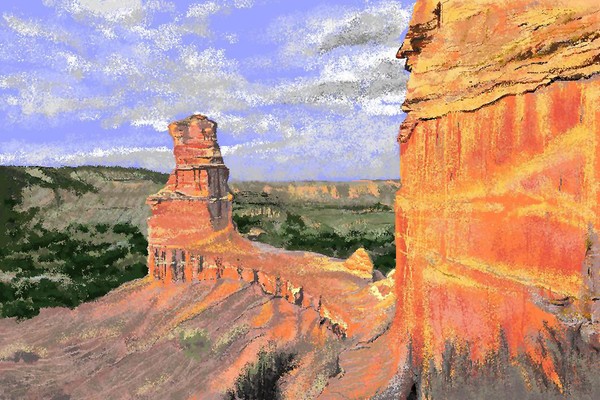 Lighthouse Rock, Palo Duro Canyon