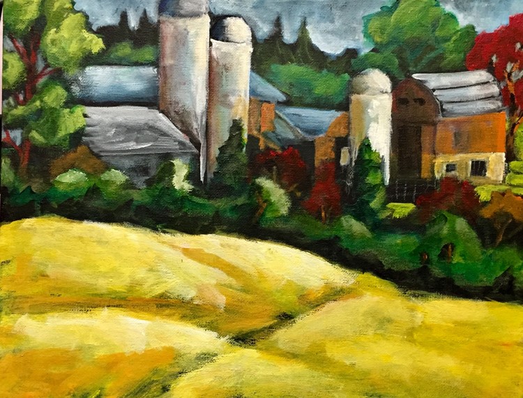 Barn and silos 3