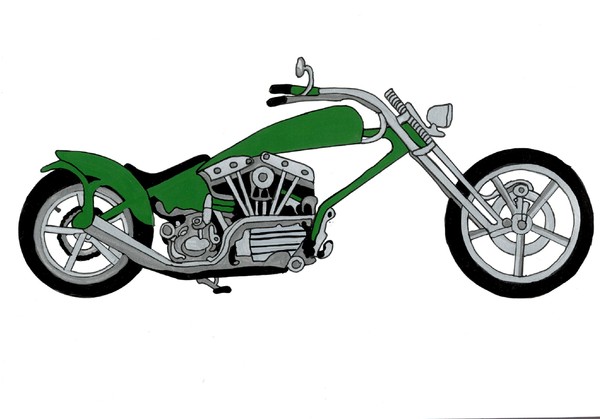 motorcyle painting chopper