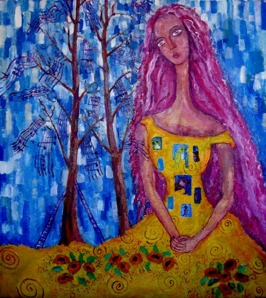 Sun is watching the note trees