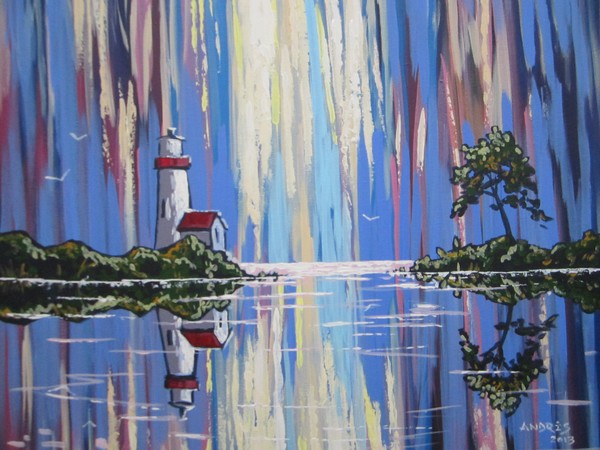 Fantasy with lighthouse