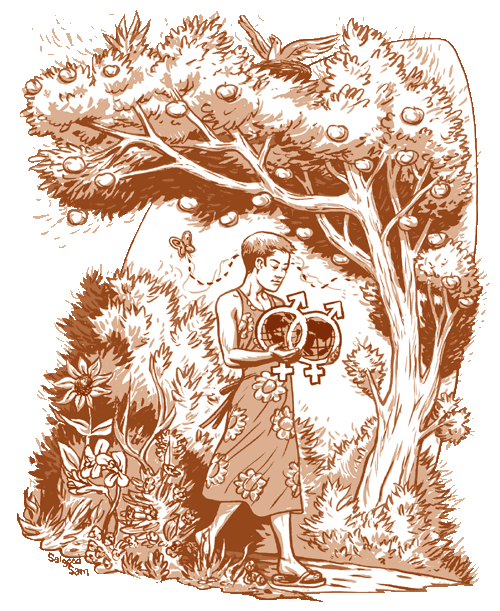 walk in the woods in a dress