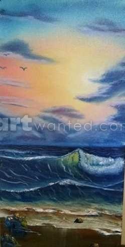 sunrise over the ocean