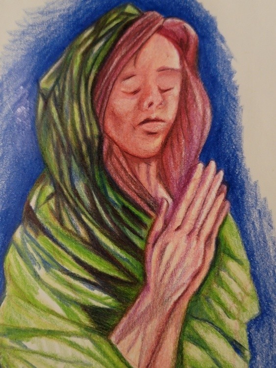 Woman praying