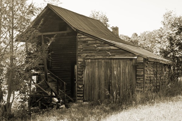 Mine Shack, Black & White