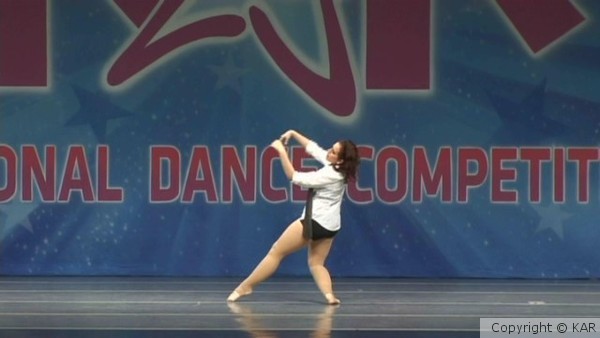 Ashlee in a graceful position