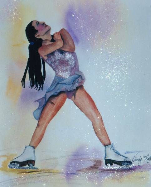 Spread Eagle Ice Skater