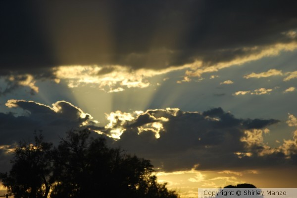 Arzona sunset rays