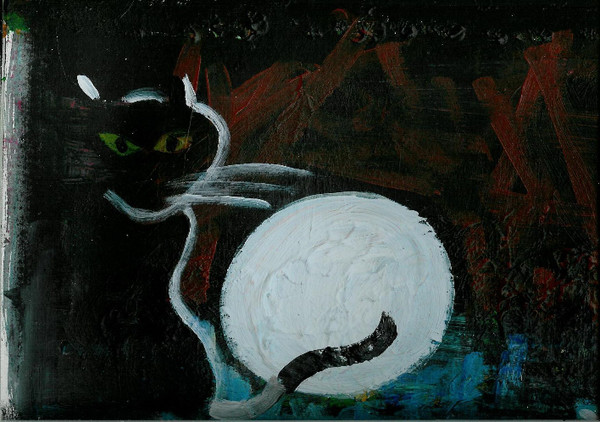 CAT AT MOONLIGHT
