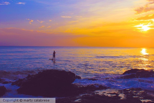 Paddling into the Sunset