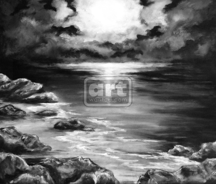 Calm Waters at Sunset BNW