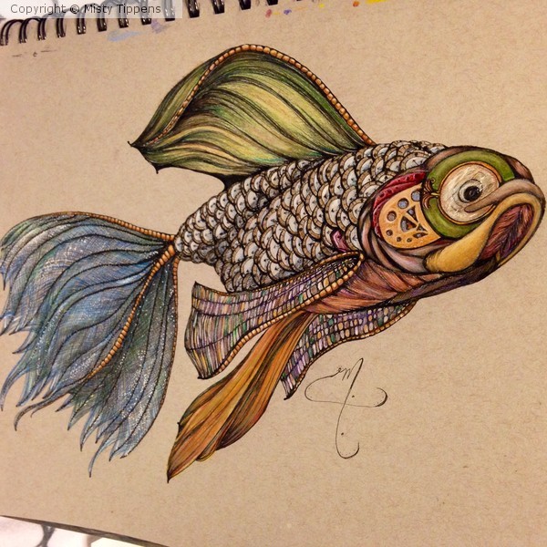 Steampunk goldfish