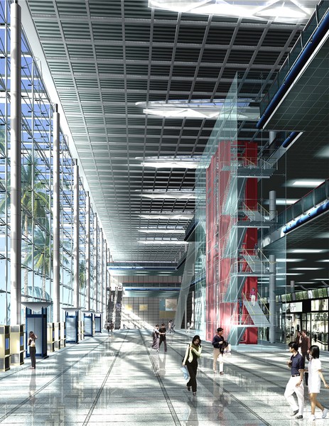 Lobby of Shenzhen Futian Port