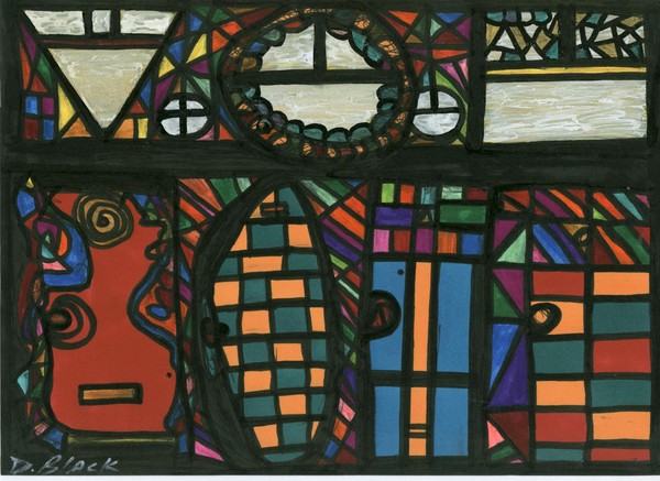 Port of entry, Pen & Ink drawing, D.Black feb 06