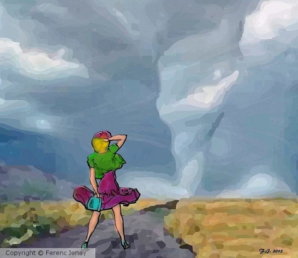 Alone at the mercy of the storm