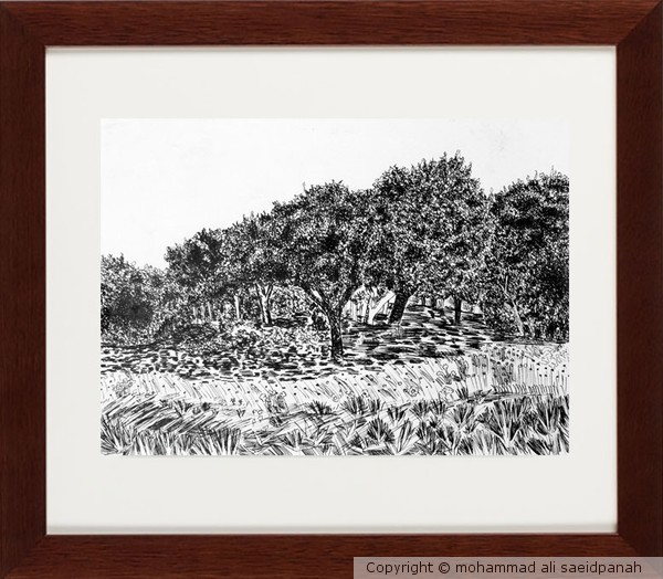 L wood frame 500