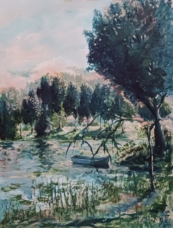 Evening river scene