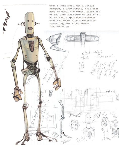 robot sketch