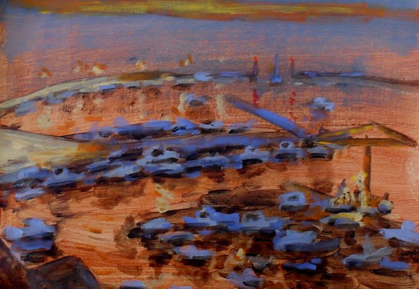 Evening at the port of Sciaccia