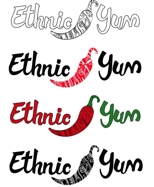 Ethnic Yum Logo Concepts 