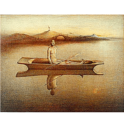 Odd Nerdrum - Man in boat