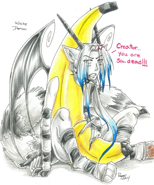 White Demon's Halloween outfit