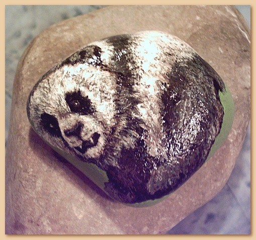 Panda Bear Totem Spiritkeepers Stone