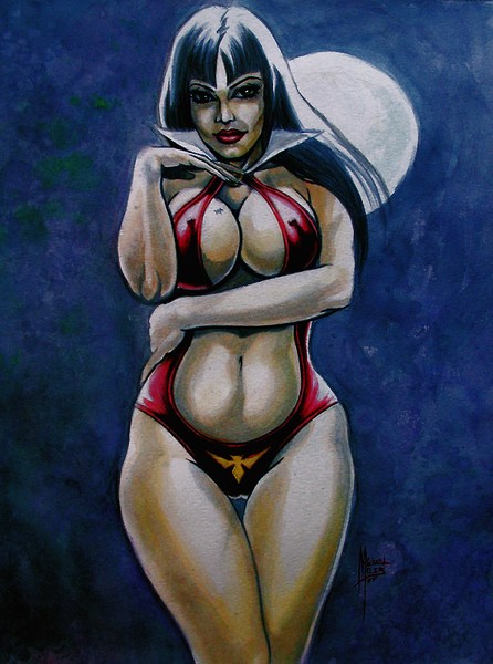 Vampirella (watercolor)