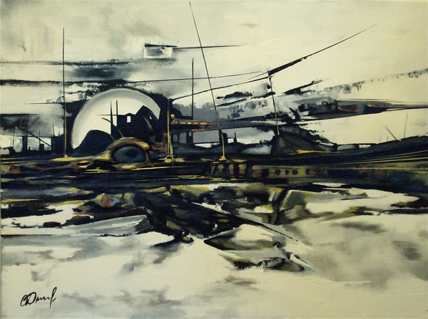 Sea Port In The Winter