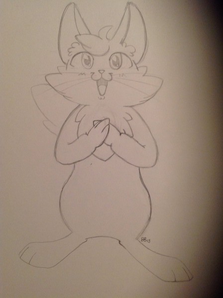 Rupert Happy Sketch