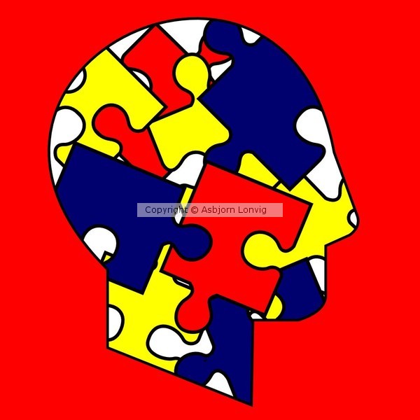 christen head and puzzle hole få brikker 1000