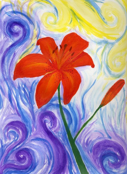 Whirl of lillies
