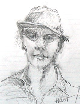 Clothed model - Pencil sketch