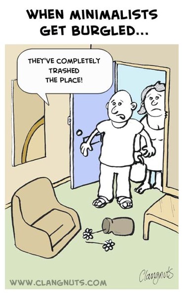 When Minimalists get burgled