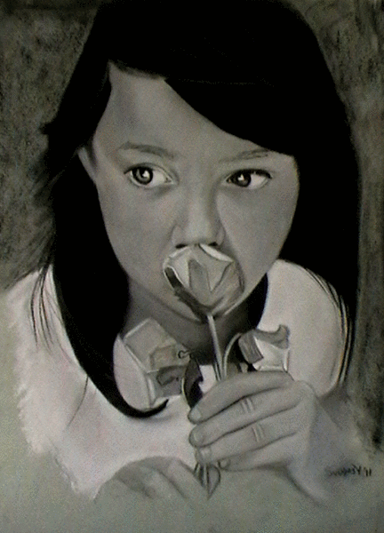 Girl With a Rose