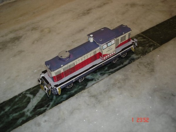Paper Made Railway Engine