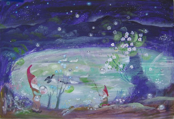The Pond at Night