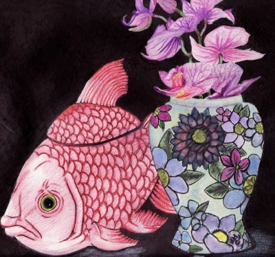 Flower Vase and Fish Bowl